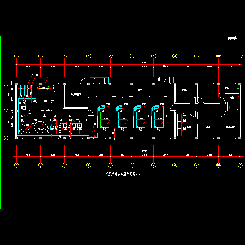 锅炉房设备布置平面图.dwg