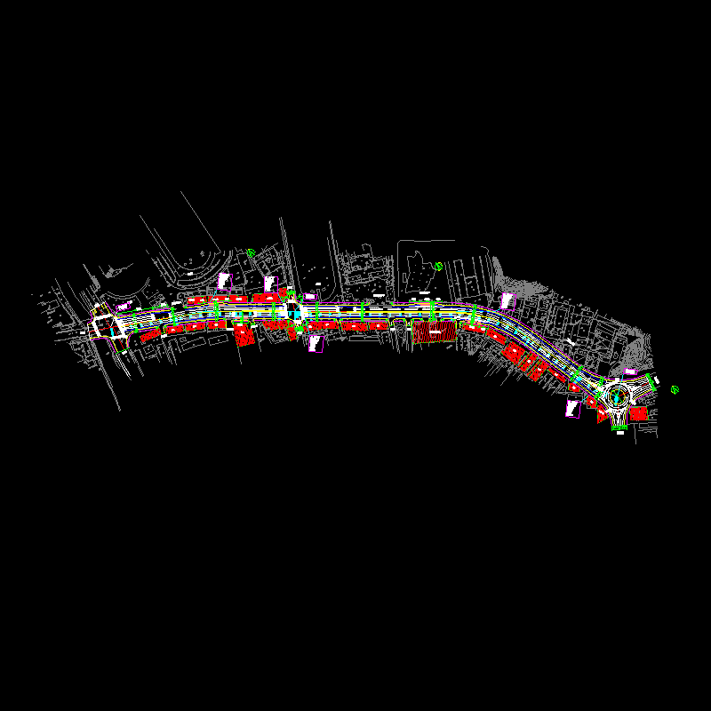 瑞湖路道路平面图.dwg