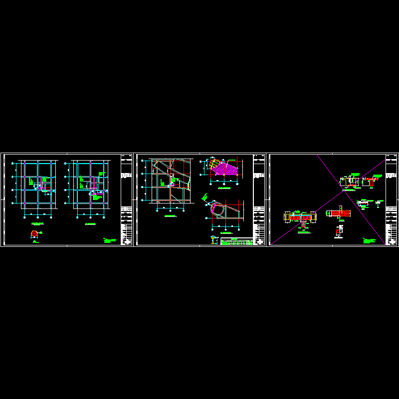 拔柱子方案设计CAD初设图纸(dwg)