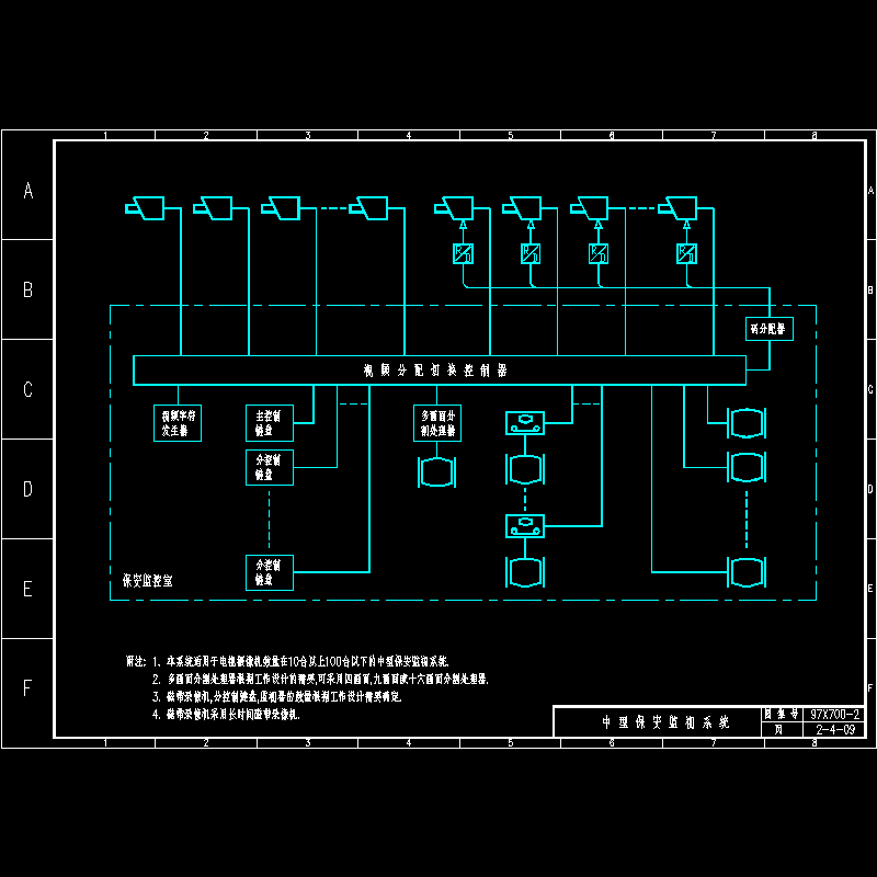 中型保安监视系统.dwg