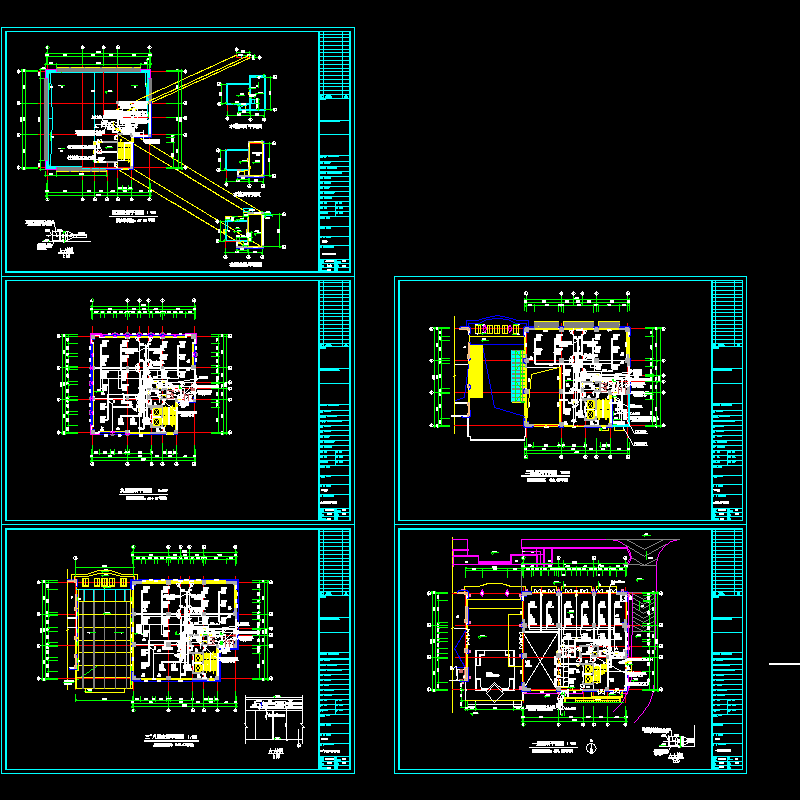 10层办公楼空调平面CAD图纸(dwg)