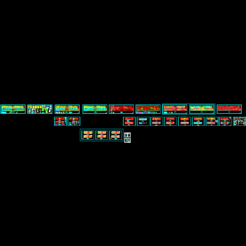 大厦结构设计CAD施工大样图(基础平面布置图).dwg