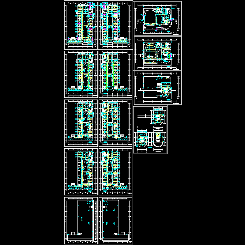 综合楼给排水消防平面CAD图纸(dwg)