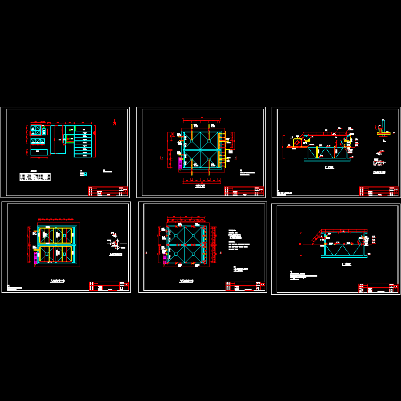 [CAD]200吨/天气浮池全套设计大样图.dwg