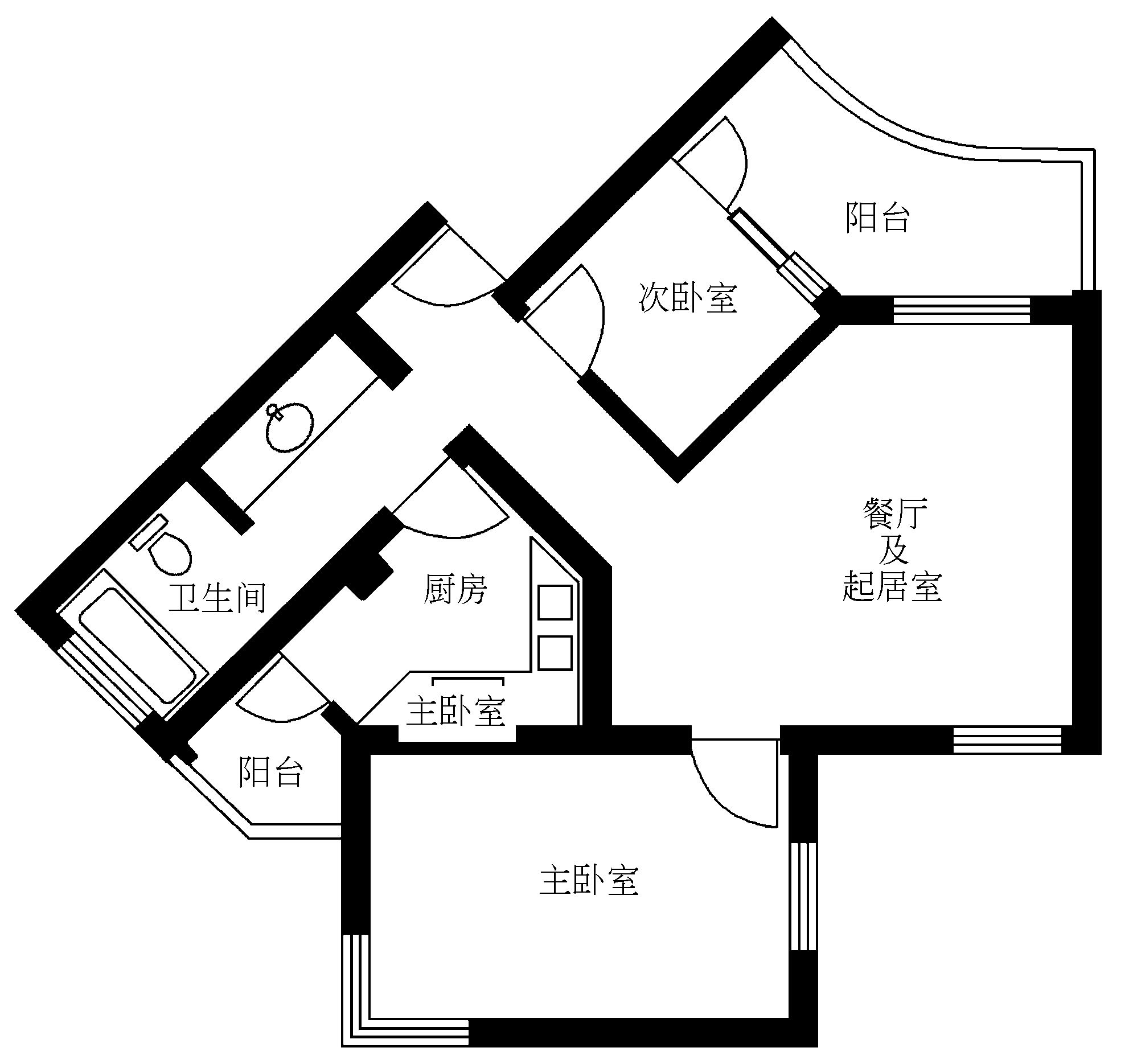 图1-9-1 上海xx花园86.52㎡户型图.jpg