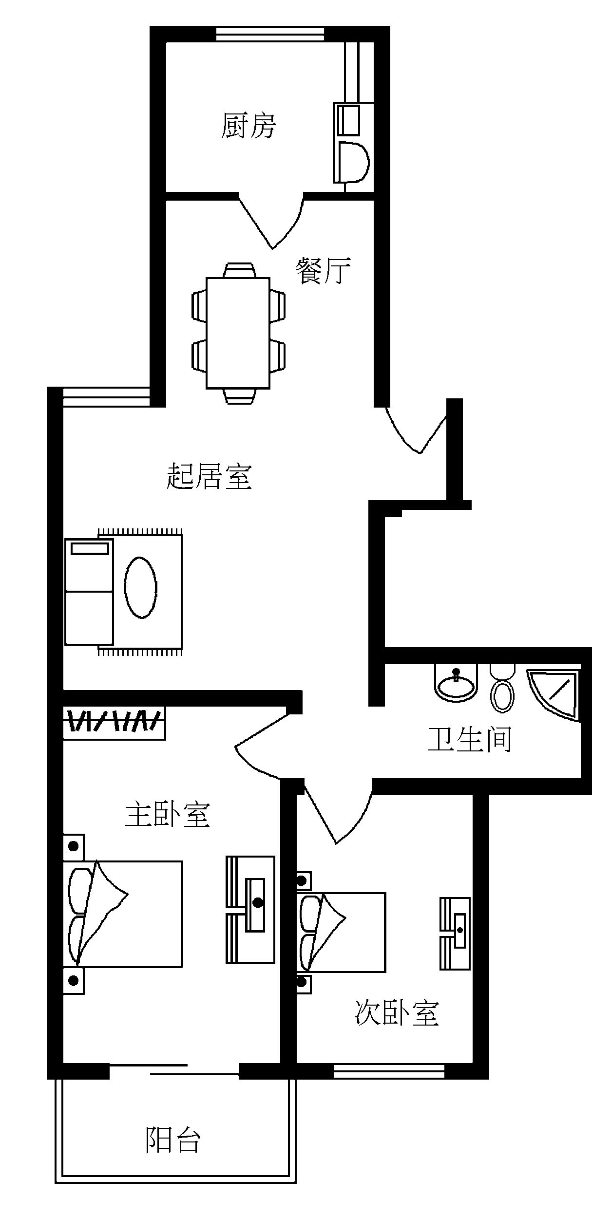 图1-9-11 北xx园85.84㎡户型图.jpg