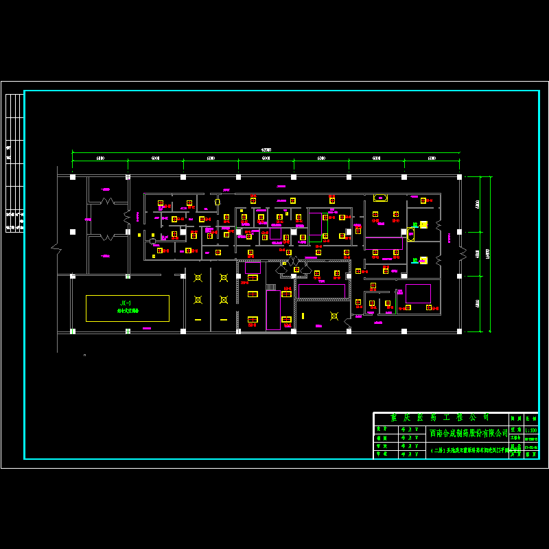 二屋车间送风口平面图.dwg