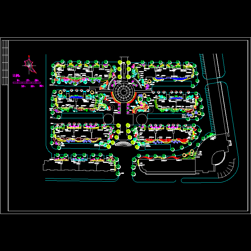 小区绿化平面 - 1