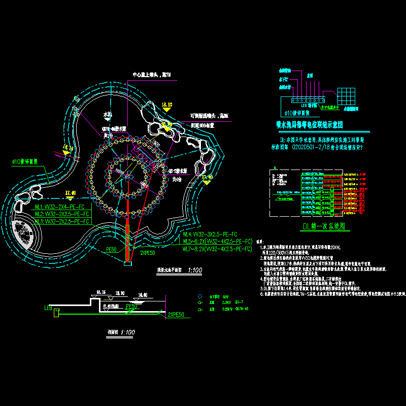 喷泉照明图.dwg