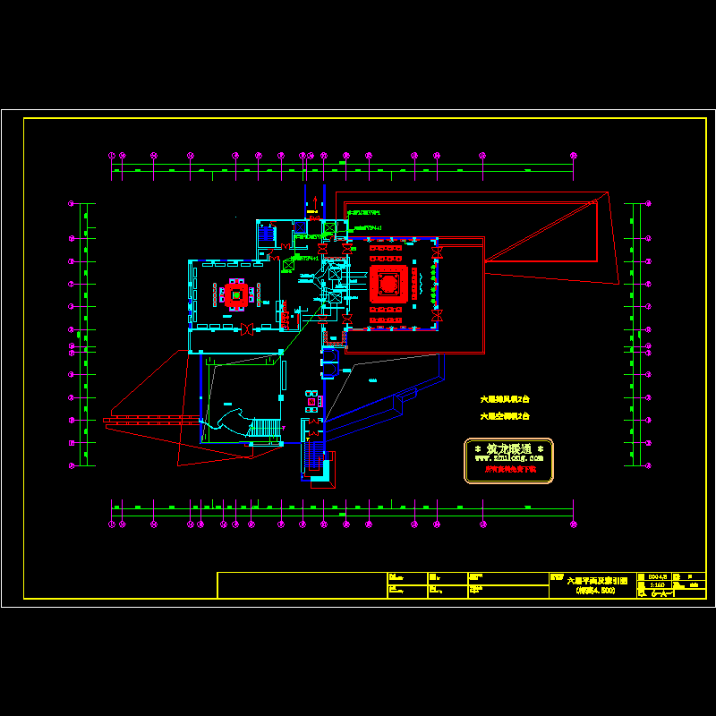 一区六层平面布置图.dwg