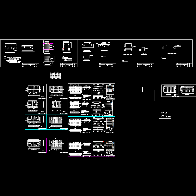 高速铁路CRTSI型无砟轨道板CAD图纸（全套）(板结构图)(dwg)