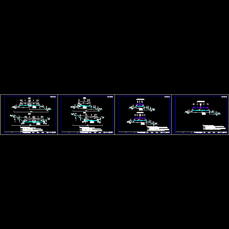 s6-3-4 互通式立体交叉路基标准横断面图.dwg