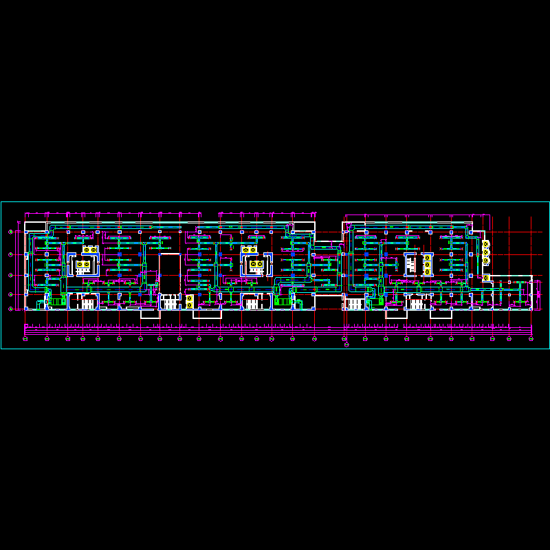 二层空调系统风管平面图.dwg