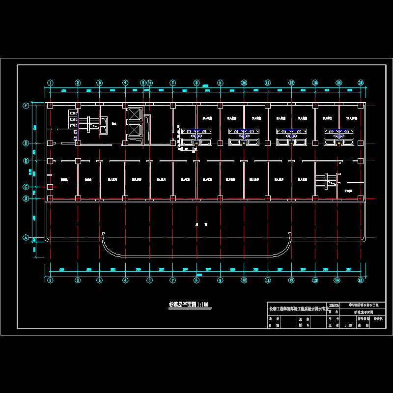 标准层平面图（给水布线）.dwg