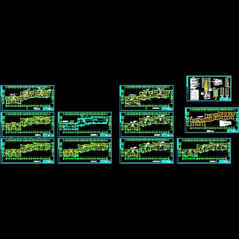 6层小区建筑电气设计CAD施工图纸.dwg