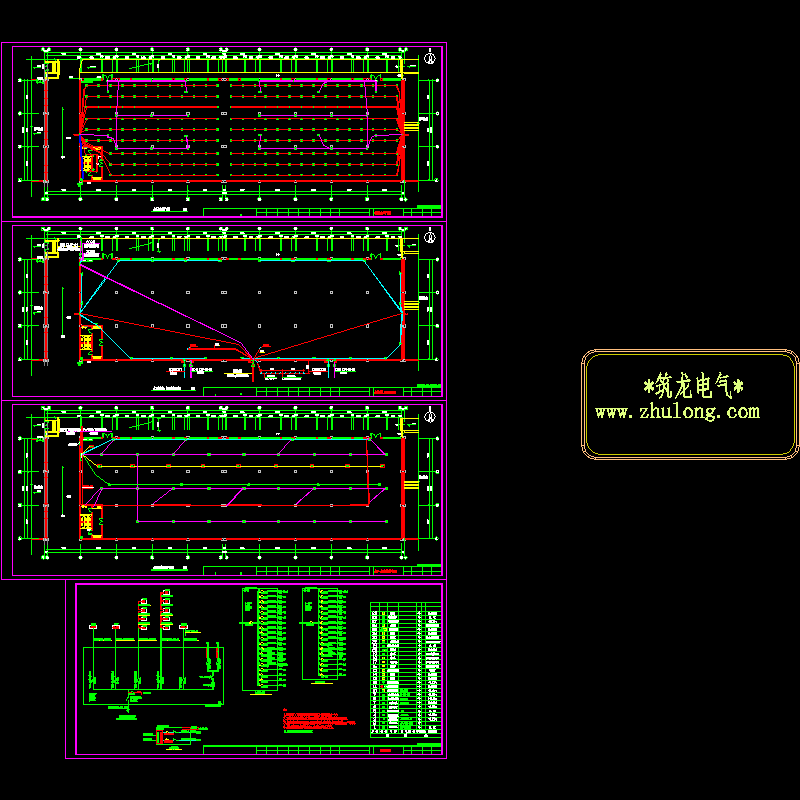 地下上室电气设计CAD施工图纸.dwg