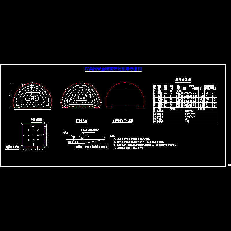 4类围岩全断面台车打眼爆破设计图（14）.dwg