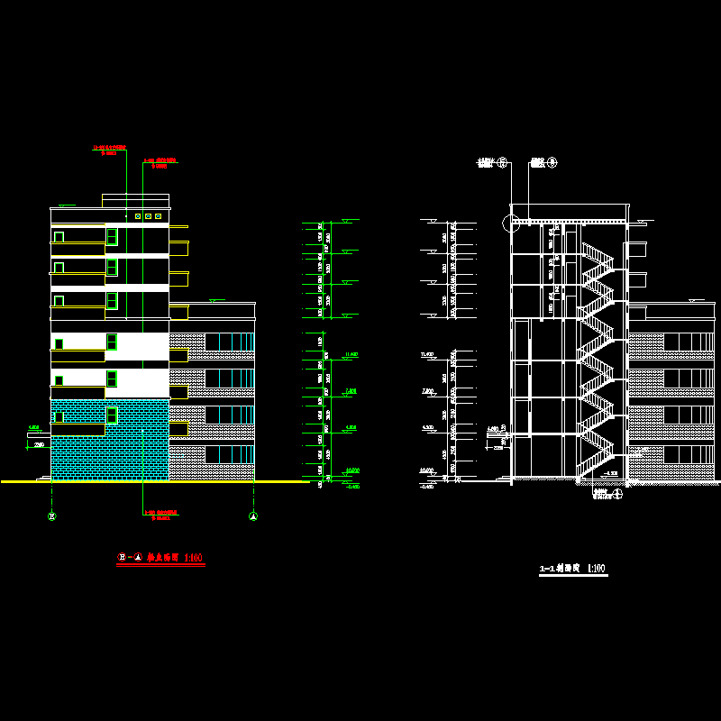 e-a轴立面图.dwg