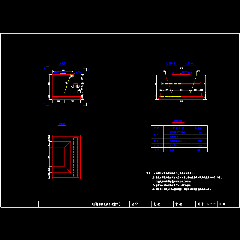 0#桥台构造图.dwg