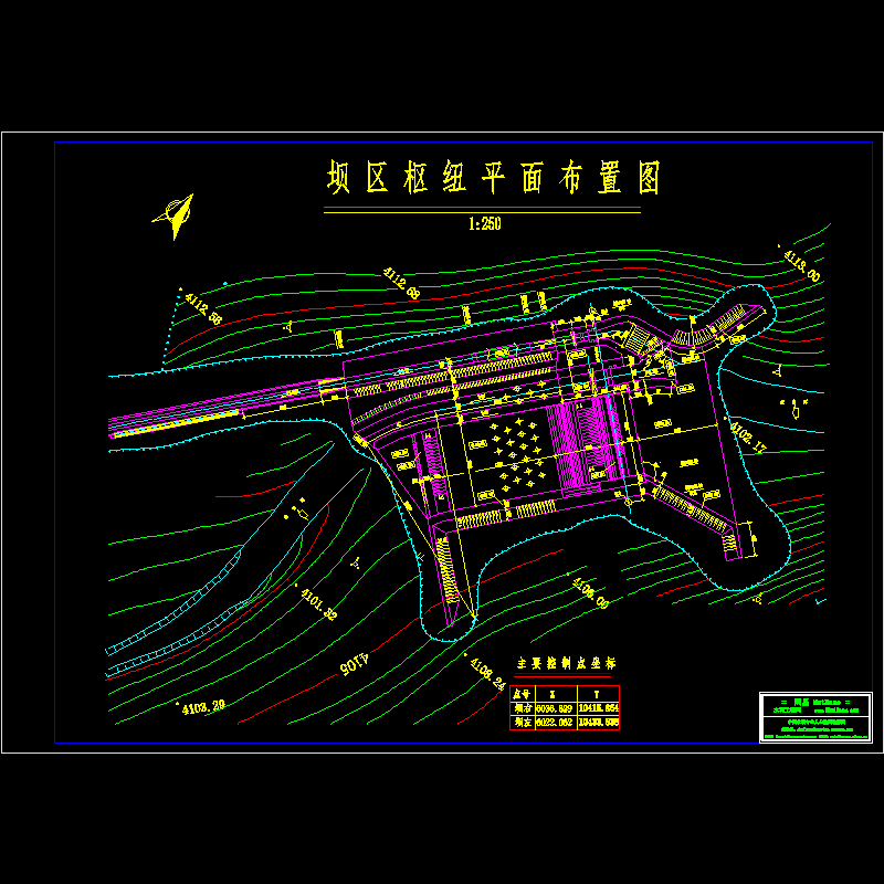 坝区枢纽平面图.dwg