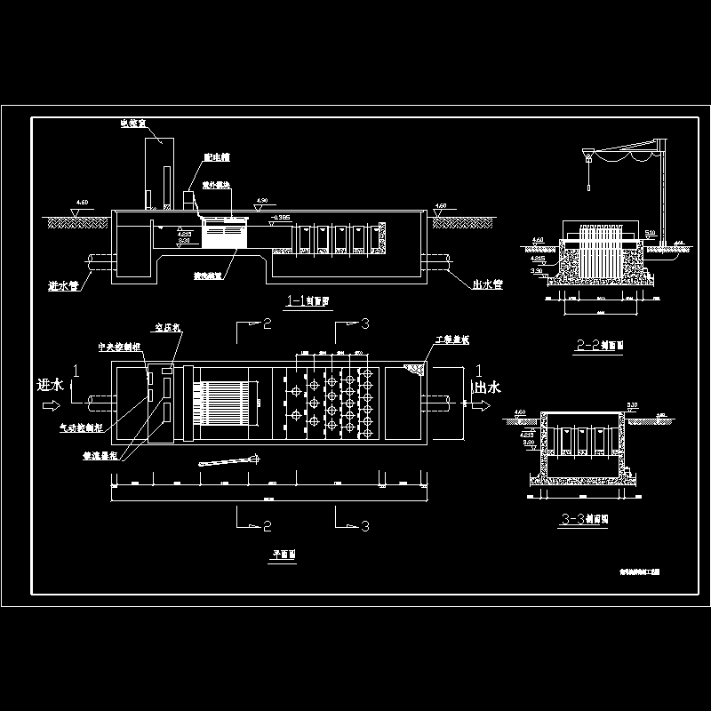 紫外线消毒施工图.dwg