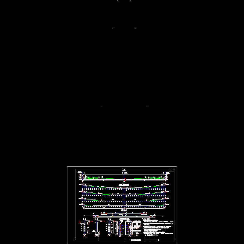 ty-t8-06 40m t梁连续刚构主梁预应力钢束布置图.dwg