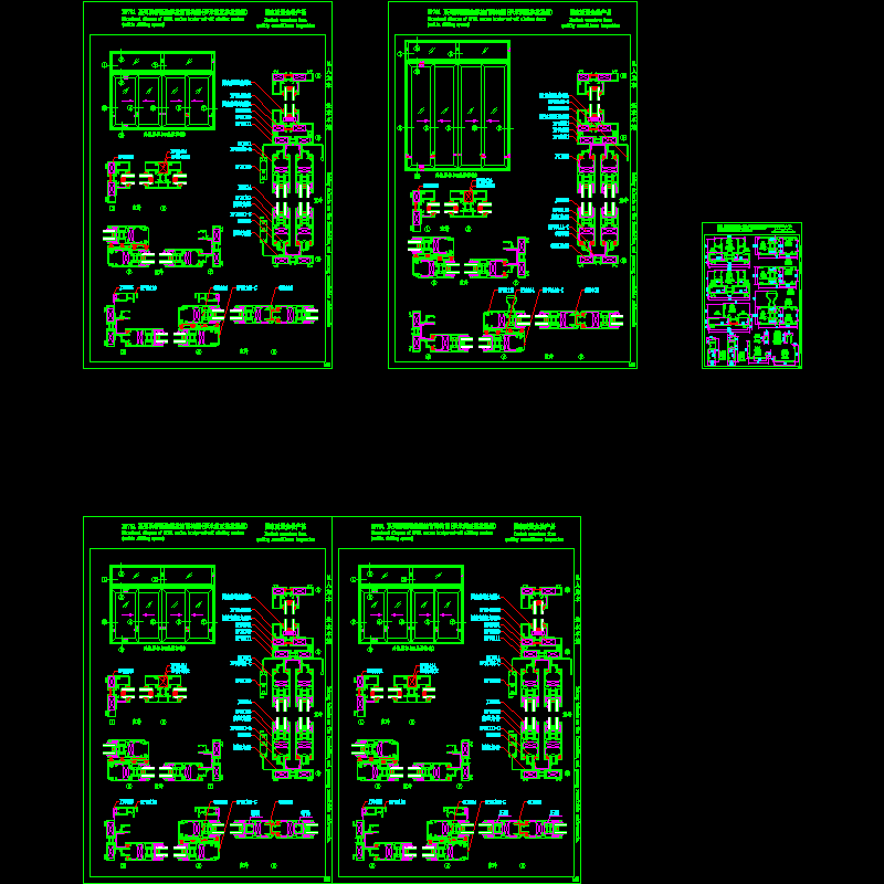 幕墙断桥隔热推拉窗结构CAD图纸(dwg)