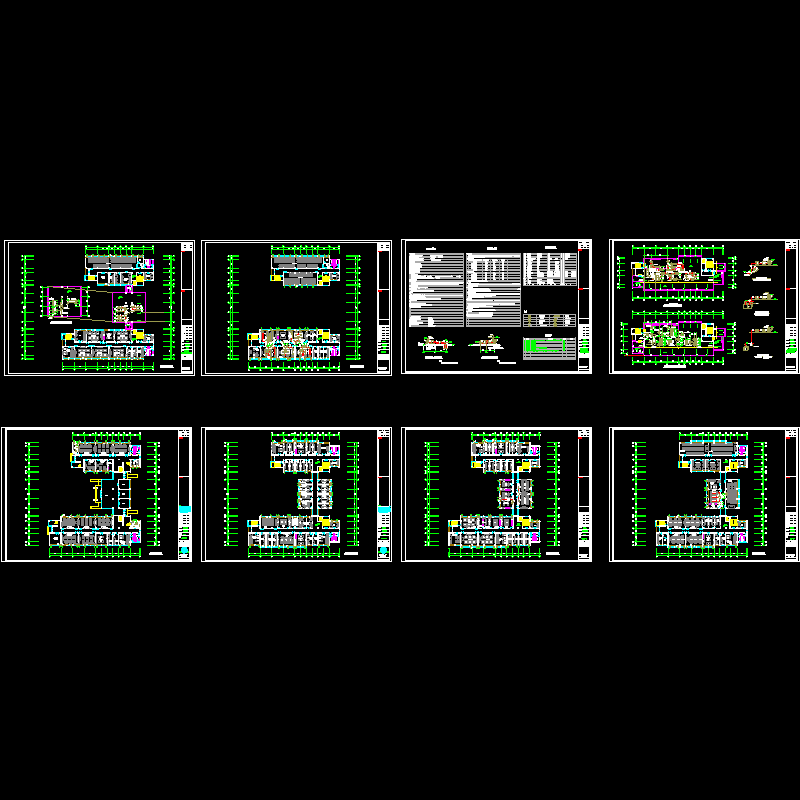 医学院试验楼通风CAD图纸(dwg)