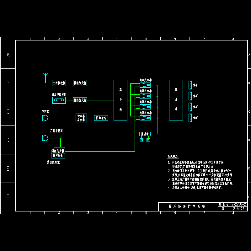 游乐场所扩声系统.dwg