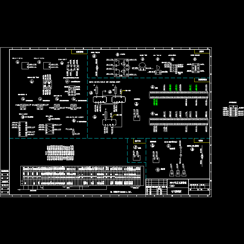 高压g3电压互感器柜接线图.dwg