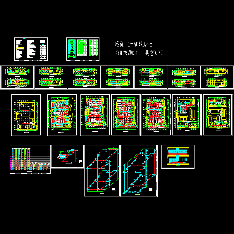 [CAD]50695平米地上19层酒店空调通风图纸.dwg