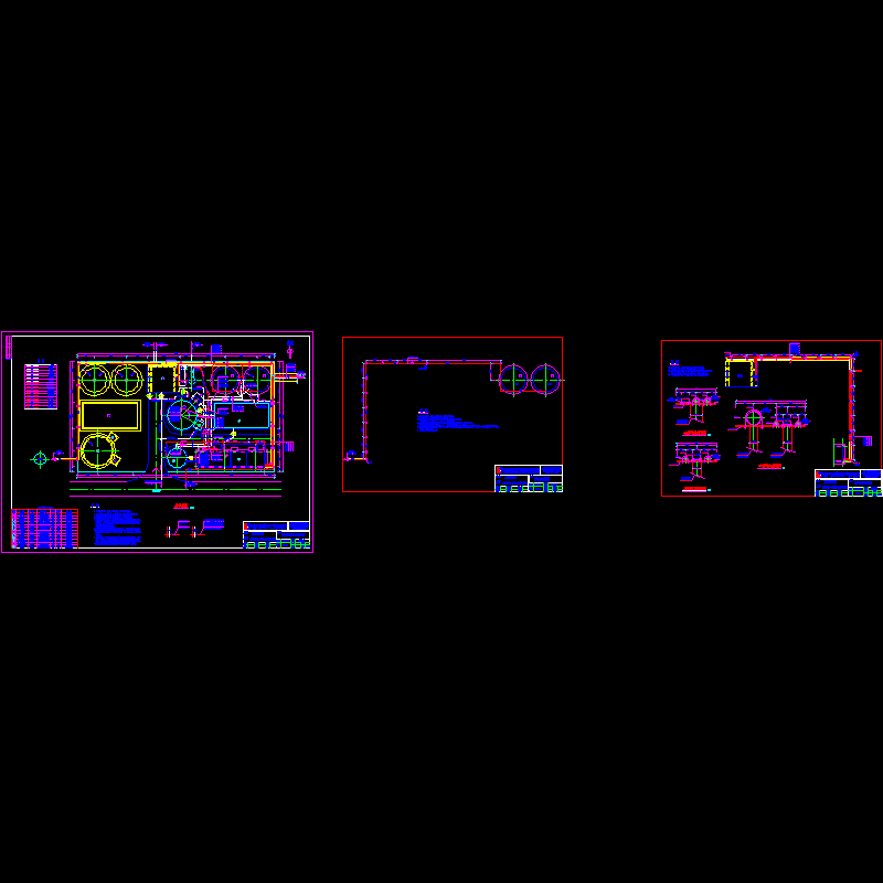 室外管道支架（沼气及多管道支架）.dwg