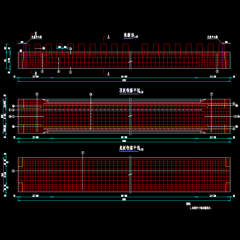 11中板普通钢筋构造图1（α＝0）.dwg