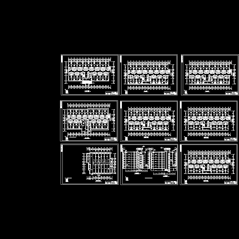 [CAD]山庄客房楼信息点布置图（总共9页图纸）.dwg