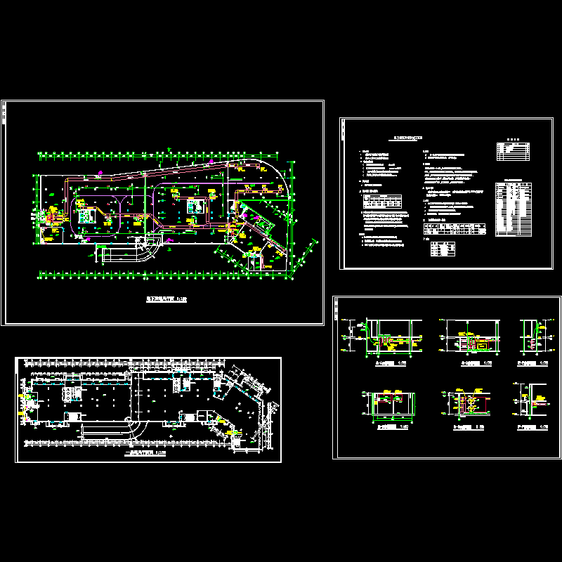 地下上车库通风设计CAD施工图纸(dwg)