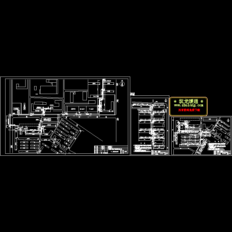 煤机厂采暖平面CAD图纸(改造工程)(dwg)