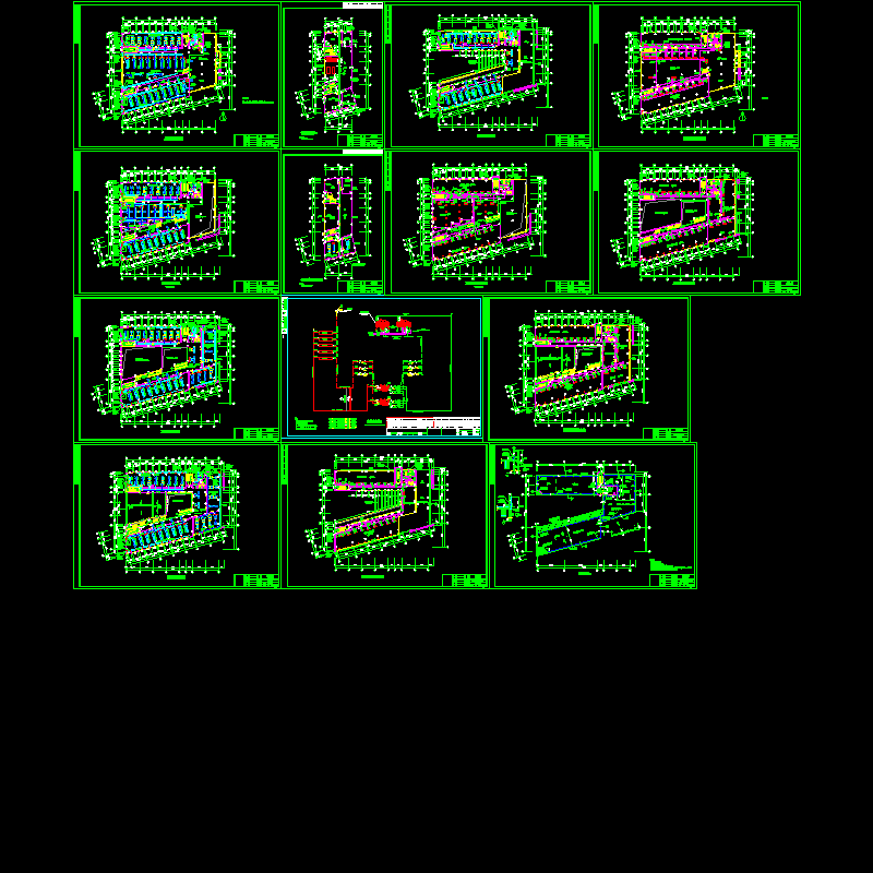 [CAD]研究生楼空调通风设计.dwg