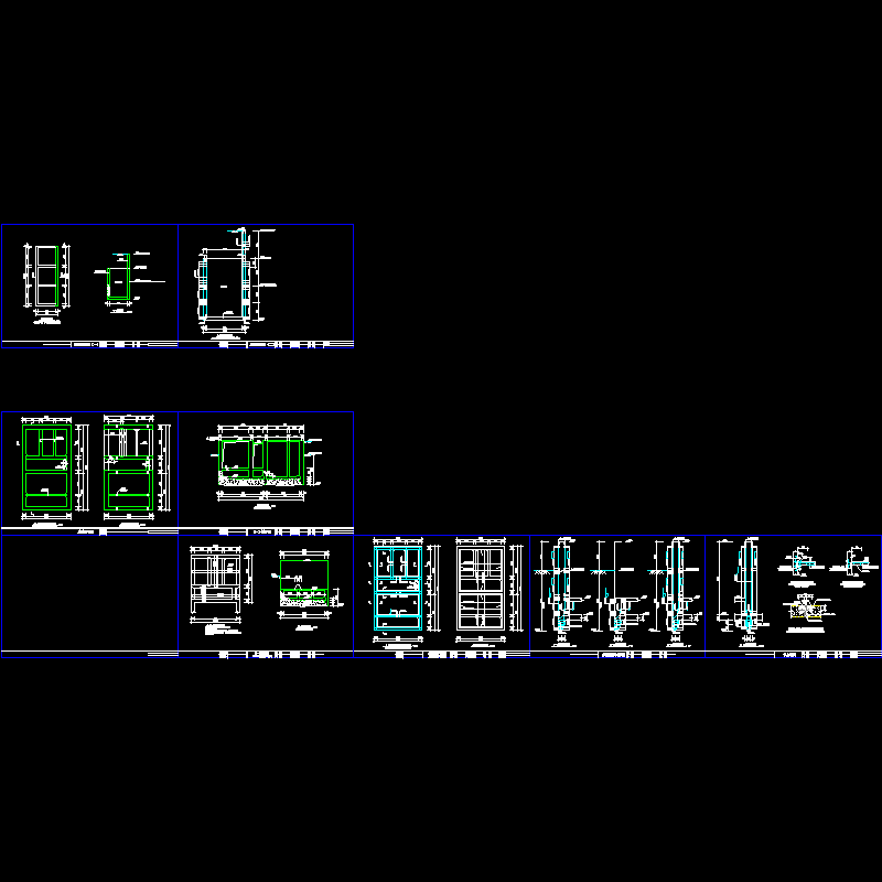 泵站沉井施工CAD图纸(dwg)