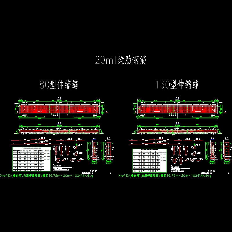 p12～13 t梁梁肋钢筋布置图（一）～（二）.dwg