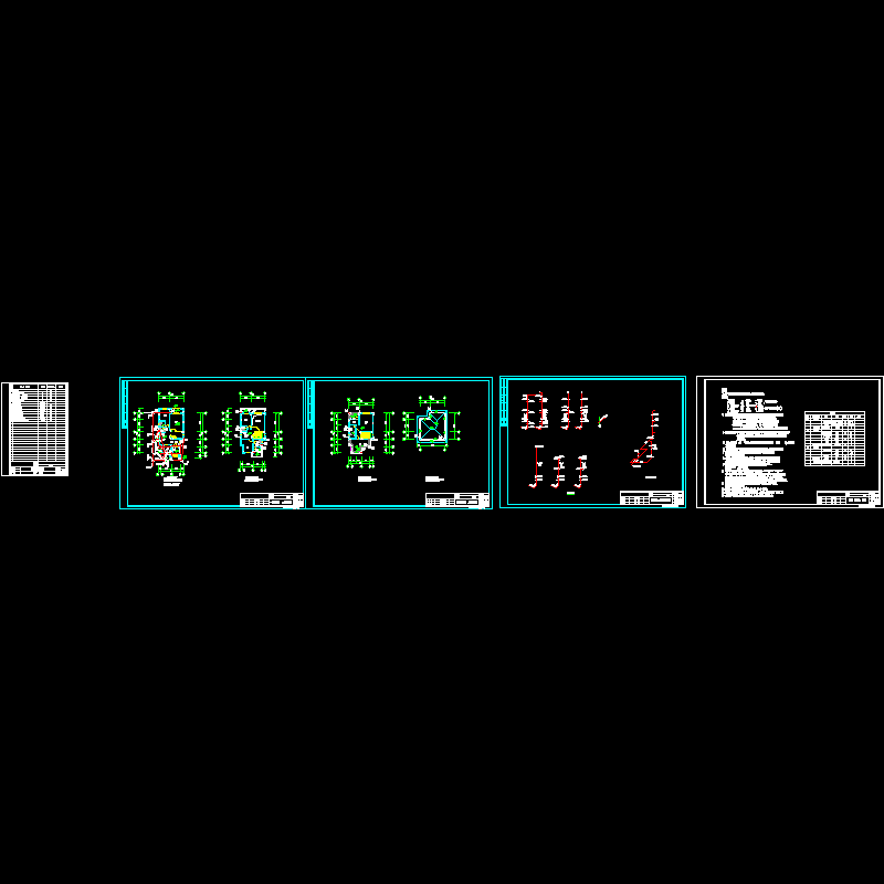 [CAD]别墅群3层别墅给排水大样图（F-4户型）.dwg