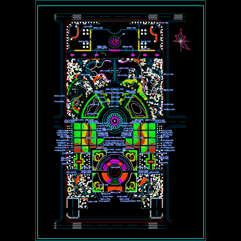 植物园绿化规划CAD图纸(dwg)