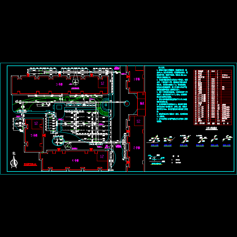 居住区喷灌CAD图纸(dwg)