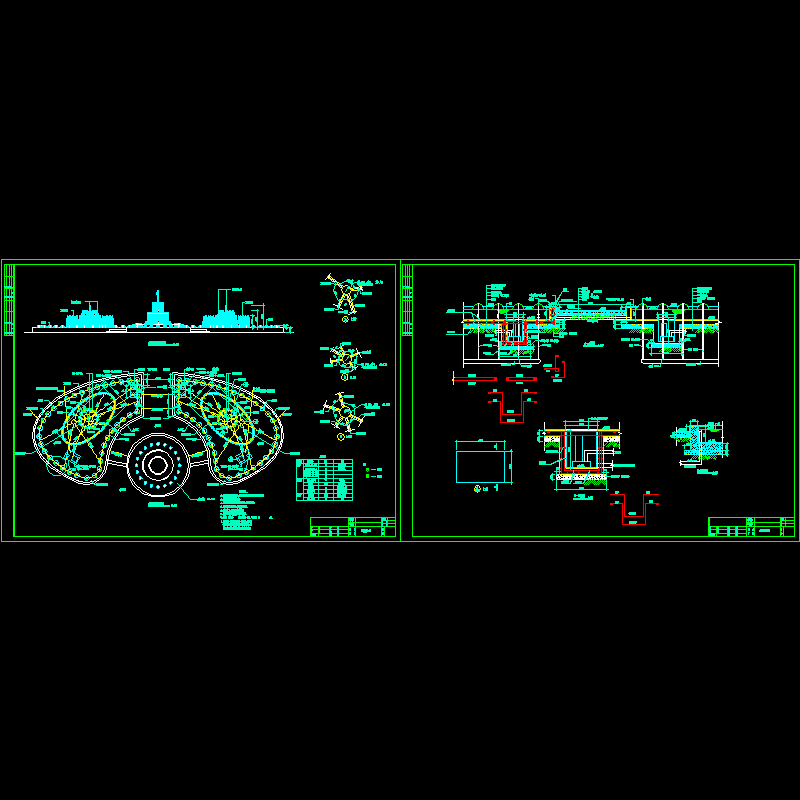 柱廊前喷泉施工dwg格式CAD图纸(节点图)
