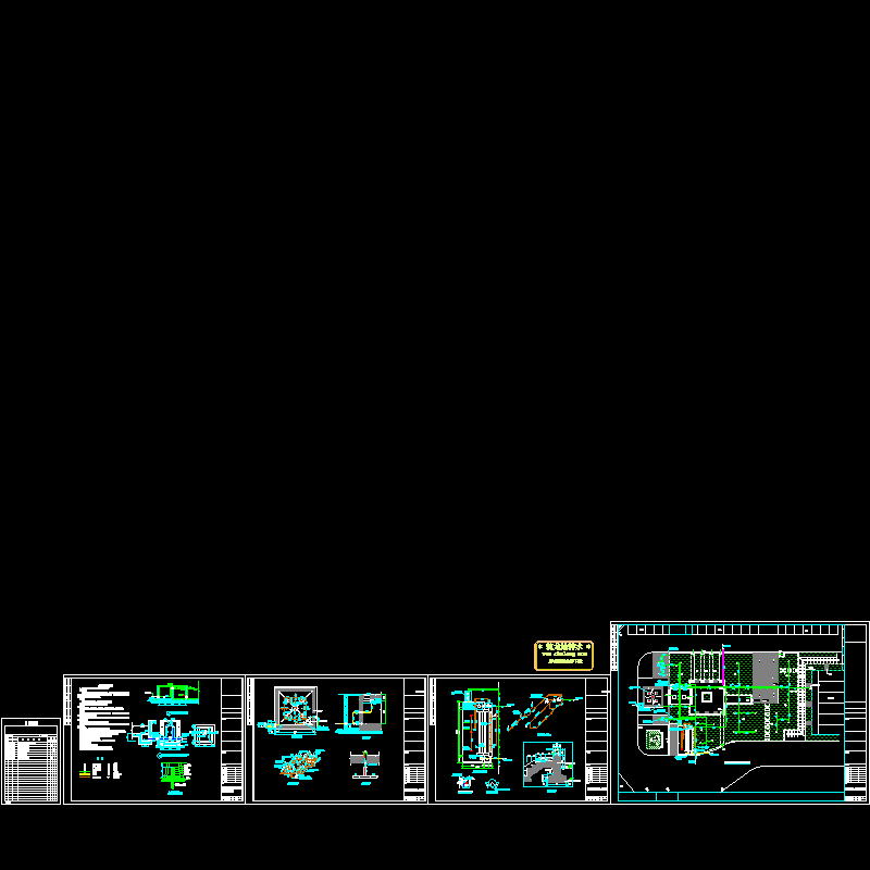 一套经典景观给排水设计dwg格式CAD大样图(总平面图)