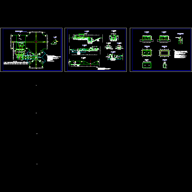 [CAD]干排泵站图纸（泵房图、剖面图）.dwg