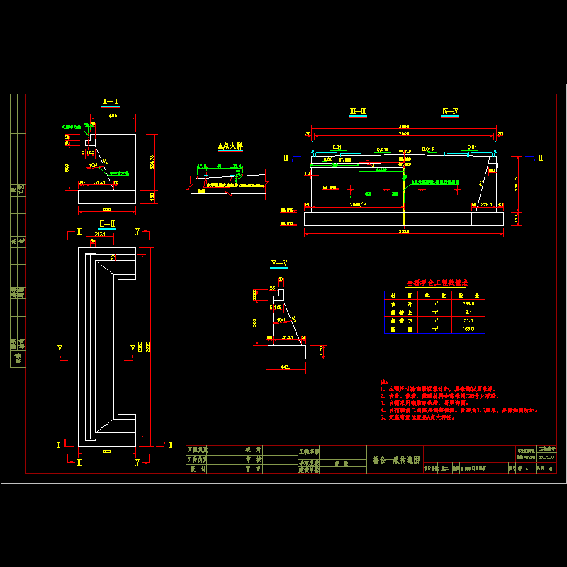 桥台一般构造图.dwg