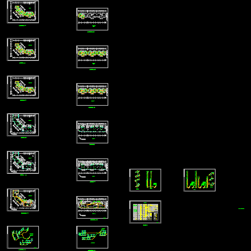 [CAD]15层住宅楼采暖图纸（16张）.dwg