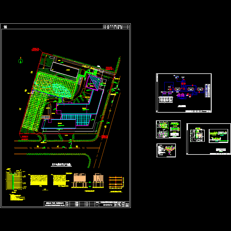 地源系统施工CAD图纸(dwg)