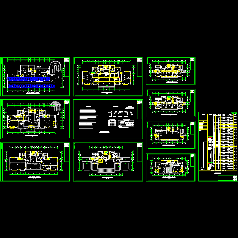 外贸大厦综合布线施工CAD图纸(dwg)