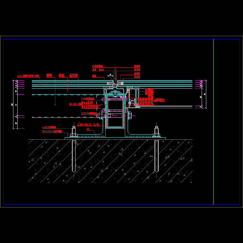 玻璃幕墙1节点图1.dwg